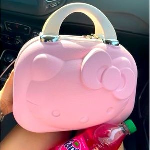 Hello Kitty 14” Pretty Pink Makeup Case or Doll Case